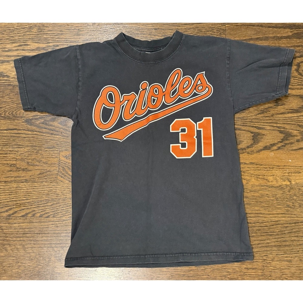 Majestic Orioles T-shirt Tee #31 Gibbons Kids Youth Baseball MLB Medium